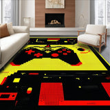Ultra Soft Area Rug, Non Slip, Stain Resistant, Washable Area Rugs for Living Room, Bedroom, Lively Graphic Playroom Accent(Yellow)