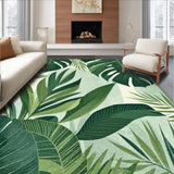 Contemporary Leaf Print Elegance(Green)