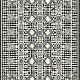 Ultra Soft Area Rug, Non Slip, Stain Resistant, Washable Area Rugs for Living Room, Bedroom, Vibrant Modern Trellis Design(Gray)