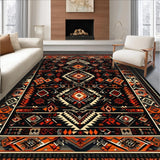 Geometric Low Contrast Tribal Motif(Black)