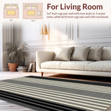 Bold Striped Checkerboard Fusion(Beige)