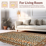 Vivid Contemporary Wild Motif(Brown)