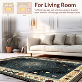 Ultra Soft Area Rug, Non Slip, Stain Resistant, Washable Area Rugs for Living Room, Bedroom, Whimsical Stellar Dreamscape(Blue)