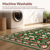 Sophisticated Geometric Floral Fusion(Green)