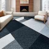 Ultra Soft Area Rug, Non Slip, Stain Resistant, Washable Area Rugs for Living Room, Bedroom, Contemporary Area Rug with Easy Care for Family Spaces(Black)