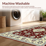 Luxurious Burgundy and Ivory Motif(Red)