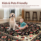 Eclectic Dark Floral Tapestry(Black)