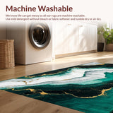 Dynamic Green Textured Composition(Green)