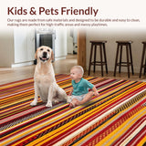 Elegant Woven Striped Motif(Red)