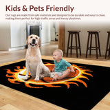 Contemporary Flame Accent Decor(Black)