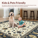 Ultra Soft Area Rug, Non Slip, Stain Resistant, Washable Area Rugs for Living Room, Bedroom, Beige(Beige)