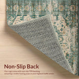 Vintage Inspired Earthy Geometric Motif(Green)