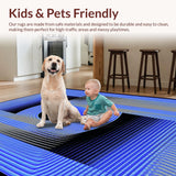 Lively Abstract Swirling Design(Blue)