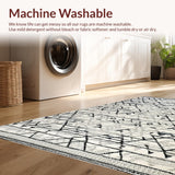 Minimalist High Pile Geometric Elegance(Gray)