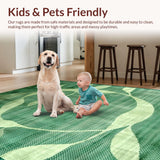 Contemporary Plush Swirl Motif(Green)