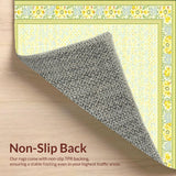 Ultra Soft Area Rug, Non Slip, Stain Resistant, Washable Area Rugs for Living Room, Bedroom, Fresh Meadow Indoor(Yellow)