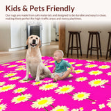Sunny Yellow Flower Accents(Pink)