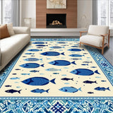 Eclectic Tropical Fish Imagery(White)