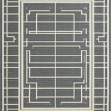 Artful Symmetrical Trellis Visual(Gray)