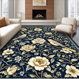 Whimsical Floral and Bird Fusion(Blue)