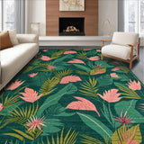 Ultra Soft Area Rug, Non Slip, Stain Resistant, Washable Area Rugs for Living Room, Bedroom, Serene Forest-Themed Visual Appeal(Green)
