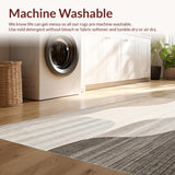 Ultra Soft Area Rug, Non Slip, Stain Resistant, Washable Area Rugs for Living Room, Bedroom, Taupe Modern Area(Beige)