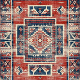 Elegant Distressed Tribal Elements(Red)