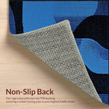 Contemporary Abstract Blue Swirl(Blue)