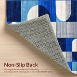 Sophisticated Gray and Blue Mosaic(Blue)