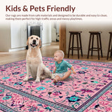 Stylish Retro Floral Accents(Pink)