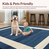 Chic Geometric Border Elegance(Blue)