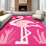 Lively Cartoon Flamingo Illustration(Pink)