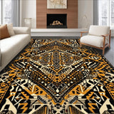 Ultra Soft Area Rug, Non Slip, Stain Resistant, Washable Area Rugs for Living Room, Bedroom, Contemporary Chic Cheetah Motif(Black)