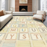 Playful Educational Beige Canvas(Beige)