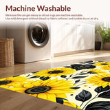 Floral Black Sunflower Aesthetic(Yellow)
