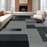 Ultra Soft Area Rug, Non Slip, Stain Resistant, Washable Area Rugs for Living Room, Bedroom, Trendy Modernist Trellis Visual(Gray)