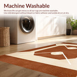 Ultra Soft Area Rug, Non Slip, Stain Resistant, Washable Area Rugs for Living Room, Bedroom, Charming Wooden Texture Aesthetic(Brown)