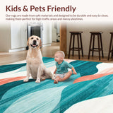 Artful Distressed Colorful Swirls(Blue)