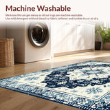 Artful Cream and Navy Trellis(Blue)