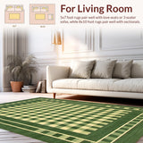 Cozy Earthy Toned Shaggy Design(Green)