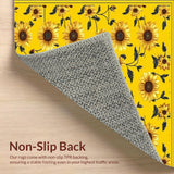 Cozy Yellow Bloom Motif Design(Yellow)