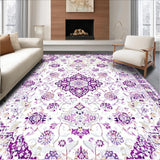 Ultra Soft Area Rug, Non Slip, Stain Resistant, Washable Area Rugs for Living Room, Bedroom, Stylish Transitional Color Palette(White)