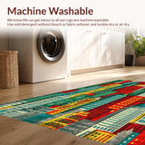 Ultra Soft Area Rug, Non Slip, Stain Resistant, Washable Area Rugs for Living Room, Bedroom, Interactive Vibrant Playroom Road Map Activity Carpet(Red)