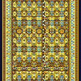 Ultra Soft Area Rug, Non Slip, Stain Resistant, Washable Area Rugs for Living Room, Bedroom, Modern Cheerful Patterned Welcome(Gold)