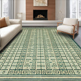 Ultra Soft Area Rug, Non Slip, Stain Resistant, Washable Area Rugs for Living Room, Bedroom, Beige Green Geometric Area Machine(Gray)