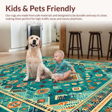 Contemporary Low Pile Color Burst(Blue)