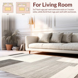 Contemporary Beige Layers(Gray)