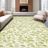 Ultra Soft Area Rug, Non Slip, Stain Resistant, Washable Area Rugs for Living Room, Bedroom, Artistic Organic Leaf Arrangement(Beige)
