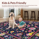 Sophisticated Oushak Inspired Aesthetic(Blue)