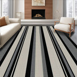 Ultra Soft Area Rug, Non Slip, Stain Resistant, Washable Area Rugs for Living Room, Bedroom, Sleek Modern Dual Color Scheme(Gray)